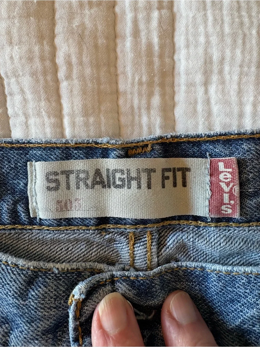 Levi’s Straight Fit Denim Shorts Jorts. Size 36.